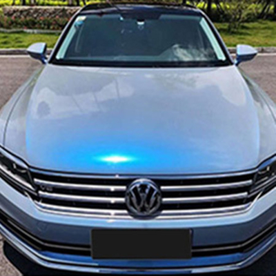 Slideable Laser Blue Glitter Car Wrap Film Ketebalan 140gsm