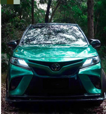 Coating Metallic Emerald Gloss Car Vinyl Wrap Dengan Perlindungan Gores