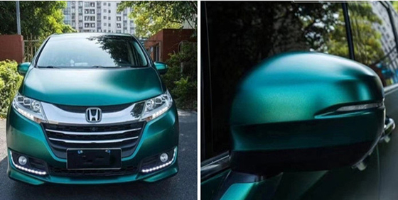 Elektrik Optik Emerald Matte Car Vinyl Wrap Self Healing Technology