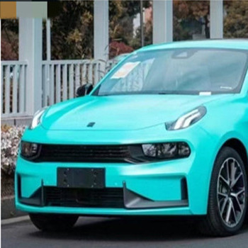 Matte Tiffany Car Wrap Film Pelepasan Udara Dengan Perekat Akrilik Yang Dapat Dilepas