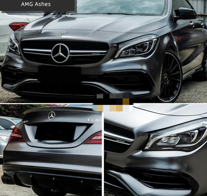 Slideable PET AMG Ashes Heat Proof Matte Car Vinyl Wrap Roll 140gsm