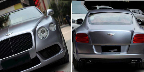 30µm Pelepasan Udara Electro Optical Space grey Car Vinyl Wrap Mencegah Kerusakan Akibat Sinar Matahari