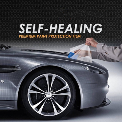 Super Plus mengkilap Transparan Mobil Bra Self Healing 8MIL Film Perlindungan Mobil