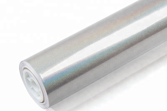 Polymeric Calendered Diamond Silver Glitter Mobil Membungkus Film perekat diri
