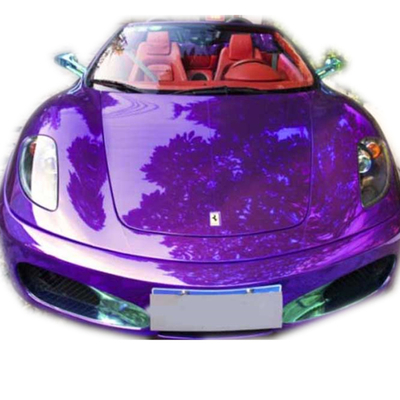 Protective Dark Purple Chrome Mobil vinil Membungkus Anti UV Air Release