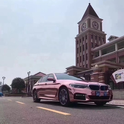 Self Healing Rose Gold Chrome vinil Mobil Membungkus Air Release Tahan Air