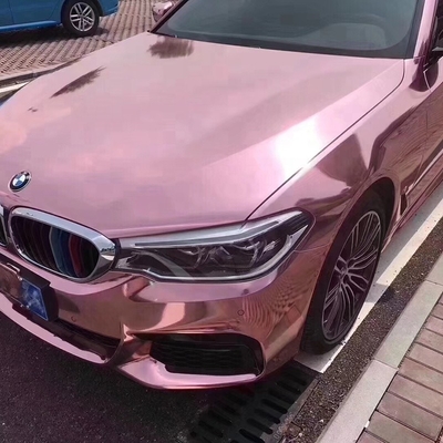 Self Healing Rose Gold Chrome vinil Mobil Membungkus Air Release Tahan Air