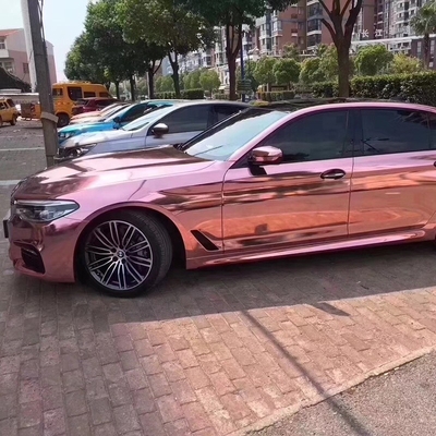 Self Healing Rose Gold Chrome vinil Mobil Membungkus Air Release Tahan Air