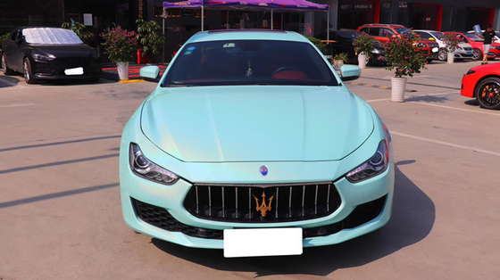 50in kilap Tiffany Biru vinil Membungkus Film Tipis Mobil vinil Film Tahan Kelembaban