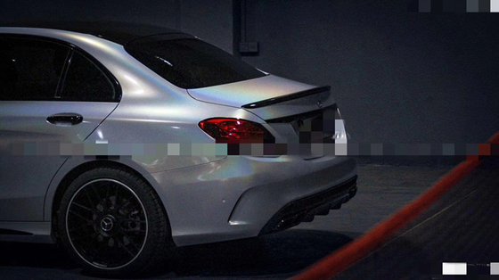 5 Tahun Daya Tahan Diamond Glitter Mobil Membungkus Silver Sparkle vinil Membungkus 1.52m Lebar