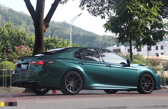 Swipeable Air Release Matte Mobil vinil Membungkus Sapphire Hijau Metallic Effect