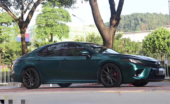 Swipeable Air Release Matte Mobil vinil Membungkus Sapphire Hijau Metallic Effect