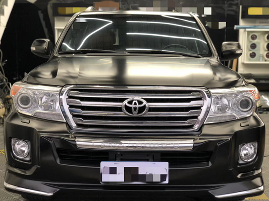Menyembunyikan Scratch Metallic Black Matte Mobil vinil Membungkus Gulungan Untuk Kendaraan Darurat