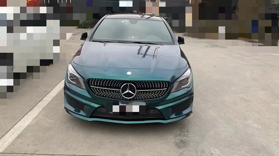 Automotive kilap Royal Dark Hijau vinil Membungkus Tahan Gores Mobil Membungkus 140gsm