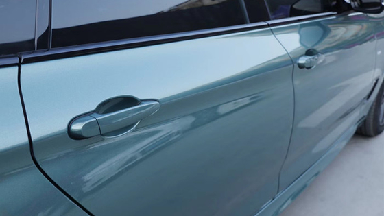Removable Adhesive kilap Metallic Turquoise Mobil Membungkus Waterproof vinil Membungkus