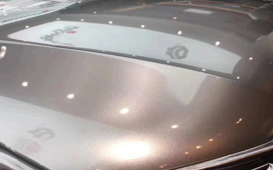 Battle Ash Grey metalik tipis kilap Mobil vinil Membungkus bukti kelembaban