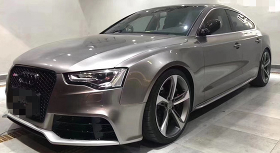 Battle Ash Grey metalik tipis kilap Mobil vinil Membungkus bukti kelembaban