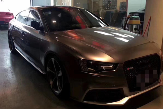 Battle Ash Grey metalik tipis kilap Mobil vinil Membungkus bukti kelembaban