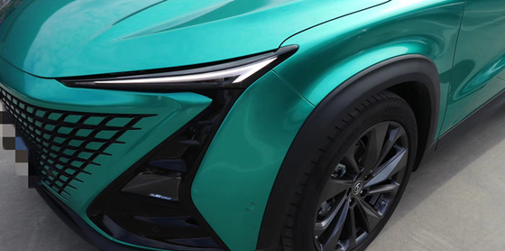 Ringan kilap Mobil vinil Membungkus Emerald Hijau untuk Kendaraan darurat