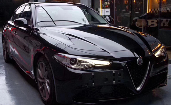 Slidable Piano Black vinil Membungkus 60µM Ultra kilap Mobil Membungkusping Film Gulungan