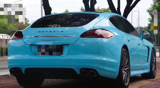Miami Biru Ultra High kilap Mobil Membungkus Bebas Keriput Untuk Truk