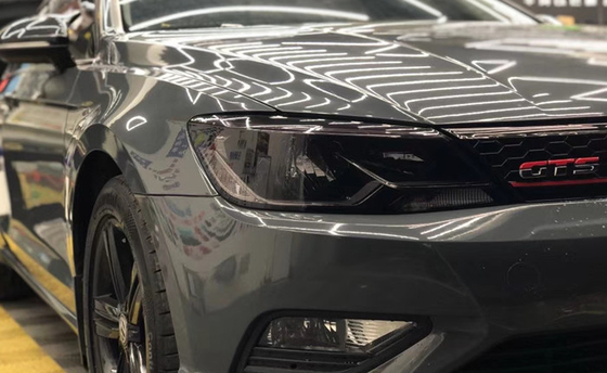 Space Grey vinil High kilap Mobil Membungkus Film 60µm tahan kotoran