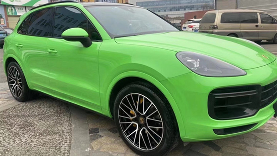 Polymeric Calendered Air Bubble Free vinil Membungkus pembungkus mobil ultra kilap hijau