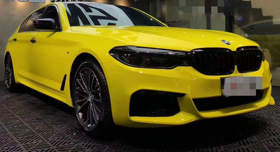 Jagung Kuning Tinggi mengkilap Mobil Membungkus Gelembung Gratis Panas Bukti vinil Membungkus