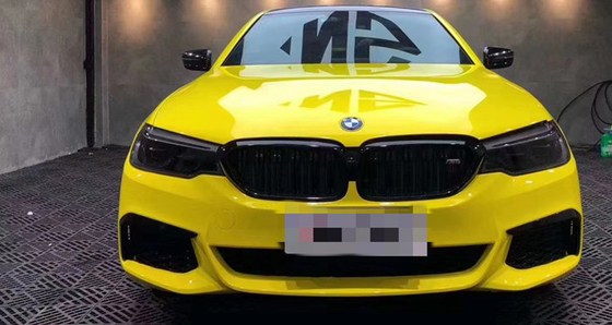 Jagung Kuning Tinggi mengkilap Mobil Membungkus Gelembung Gratis Panas Bukti vinil Membungkus