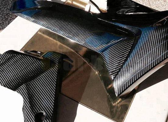 Eksterior Interior Hitam 6D Carbon Fiber Car Vinyl Wrap Roll Air Release