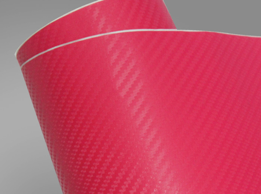 3D Berwarna Serat Karbon Vinyl Wrap Film Gelembung Gratis Slideable