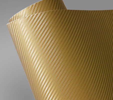 3D Berwarna Serat Karbon Vinyl Wrap Film Gelembung Gratis Slideable