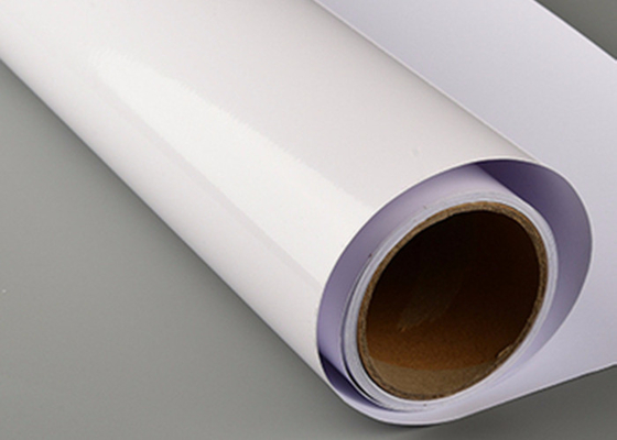 140gsm kilap White Digital Print Films Removable Printable perekat diri vinil Gulungan