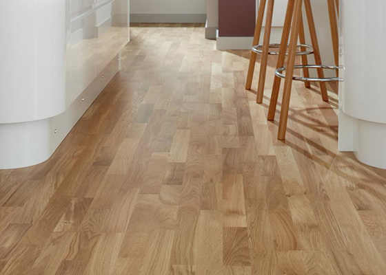 3 Strip Oak Wood Grain Decorative Memecahkan dlm lapisan tipis Film 1.2mm vinil perekat diri untuk furnitur