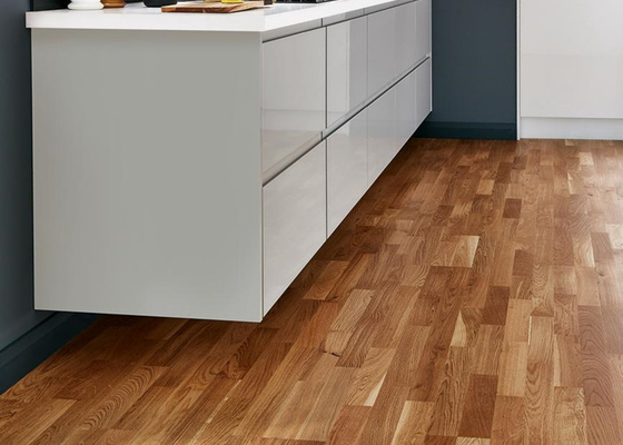 3 Strip Oak Wood Grain Decorative Memecahkan dlm lapisan tipis Film 1.2mm vinil perekat diri untuk furnitur