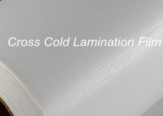 Fleksibel Cross Cold Laminating Film Semi Transparan 0.8mm