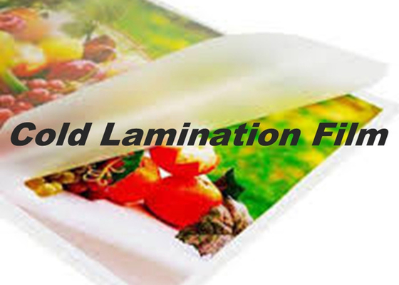 Fleksibel Cross Cold Laminating Film Semi Transparan 0.8mm