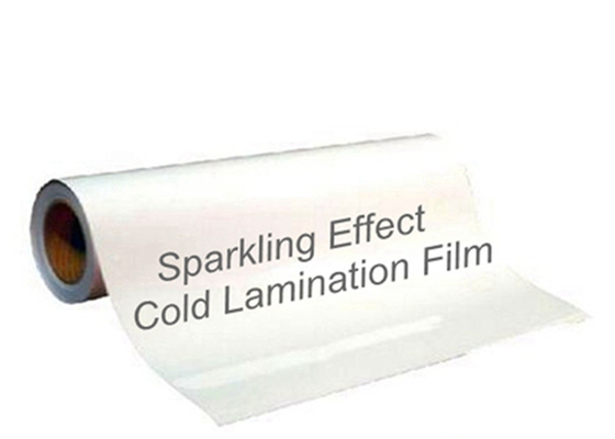 Semi Clear Sparkle Cold Lamination Film 0.5mm Glitter Cold Lamination Film