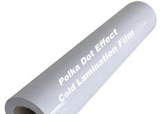 Efek Polka Dot Cold Clear perekat diri Laminating Film Gulungan Tahan Abrasi