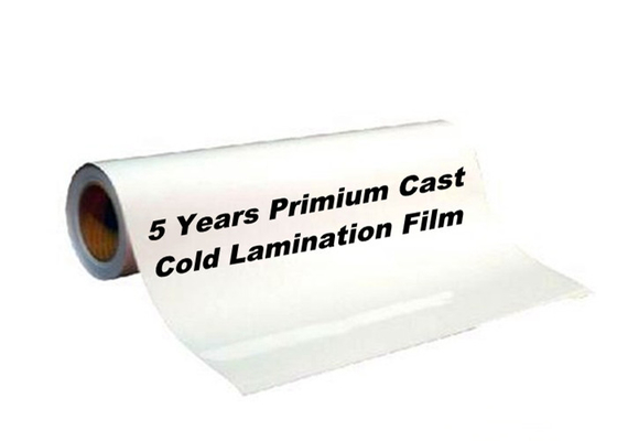 Perlindungan Grafis 1mm Cast vinil Cold mengkilap Lamination Film Gulungan Daya Tahan 5 Tahun