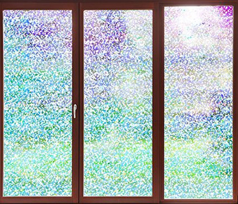Layar Privasi Kaca Jendela Dekoratif Film Dichroic Dots Pattern 1.22Mx50M