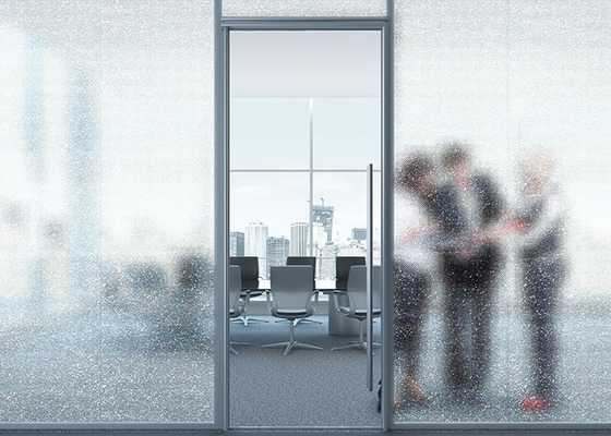 Removable vinil Window Covering Film 3D Pixels Bermotif Buram Kaca Film