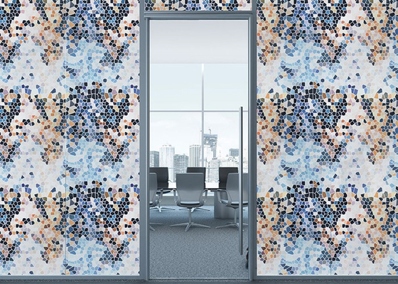 Diversity Colored Privacy Stained Dekoratif Kaca Film Kaca 1.22Mx50M