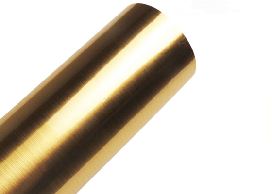 PVC Brushed Golden Silver Color Cutting vinil Film Untuk Dekorasi Jendela