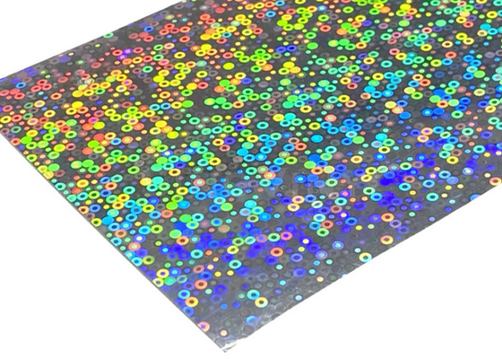 Film vinil Pemotongan Warna Holografik Laser Perekat 0,08mm Untuk Dekorasi