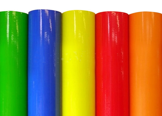 Dekoratif PVC Fluorescent Color Cutting vinil Film 0.1mm Tahan Gores