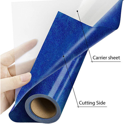 TPU Glitter Heat Transfer Film Gulungan Warna-warni Untuk Pakaian