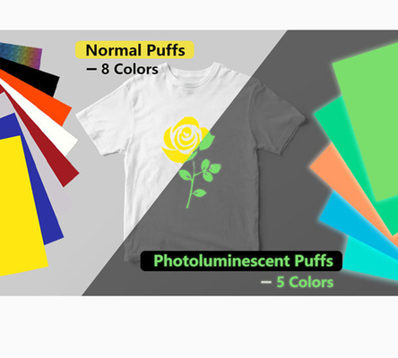 Puff Photoluminescent PU Thermo Film HTV Akrilik Dye Heat Transfer Film