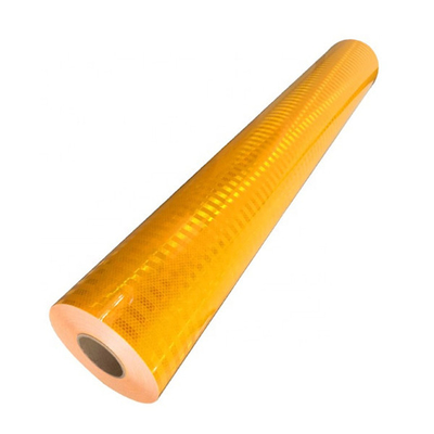 PVC Acrylic High Intensity Prismatic Sheeting Tanda Lalu Lintas Terpal Reflektif Putih