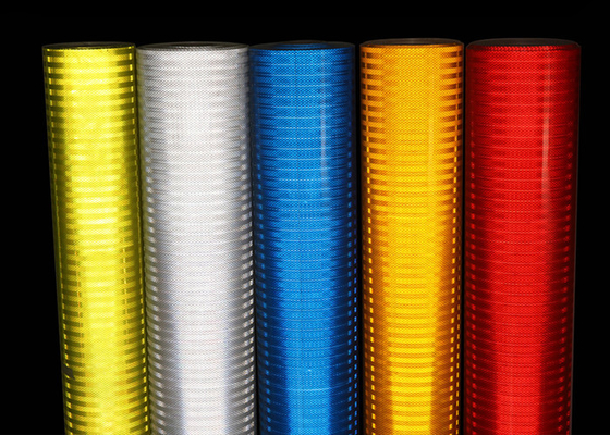 Metallized High Intensity Prismatic vinil Retro Reflektif Terpal Untuk Rambu Lalu Lintas